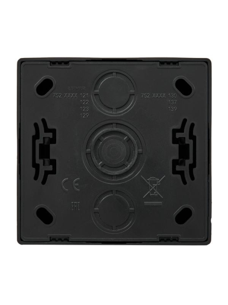 Розетка компьютерная.1-м ОП RJ45 LETO черн. бархат LEZARD 752-4200-139