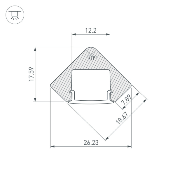 Профиль Arlight 018252