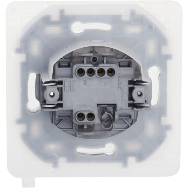 Переключатель 1-кл. Inspiria 10А IP44 250В 10AX механизм бел. IEK 673670