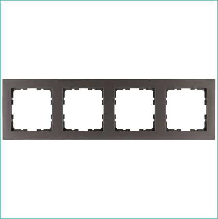 Рамка 4-м G-Classic мокко Jasmart G1004Z