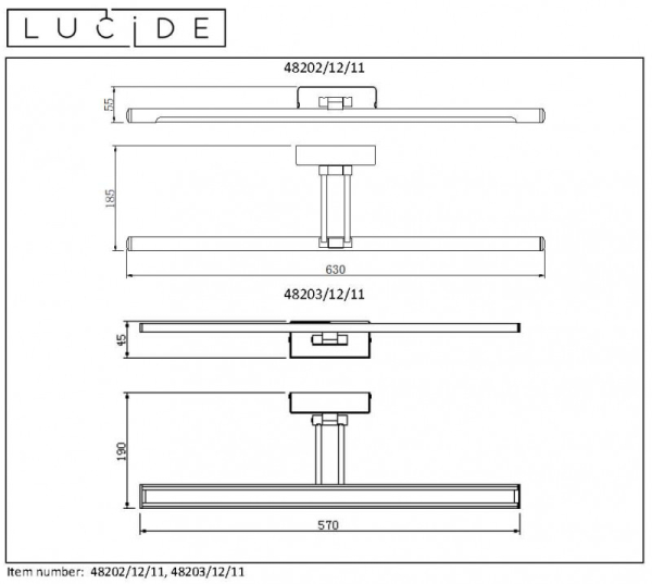 Светильник для картин LUCIDE 48202/12/11