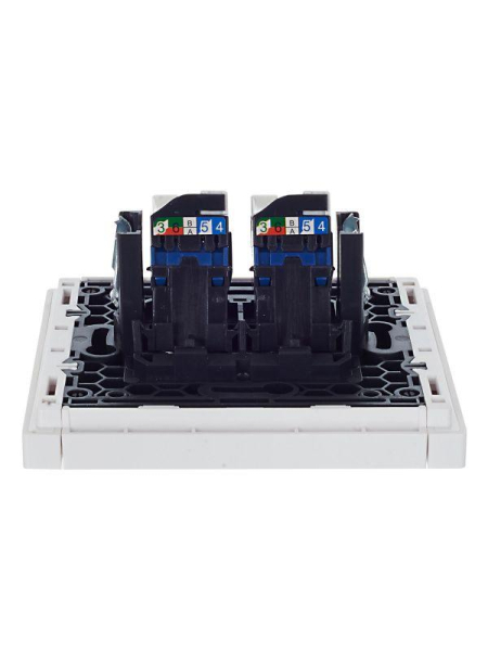 Розетка компьютерная 2-м RJ45 кат.6 FORTE&PIANO FP234 бел. IEK FP-K20-2-K01