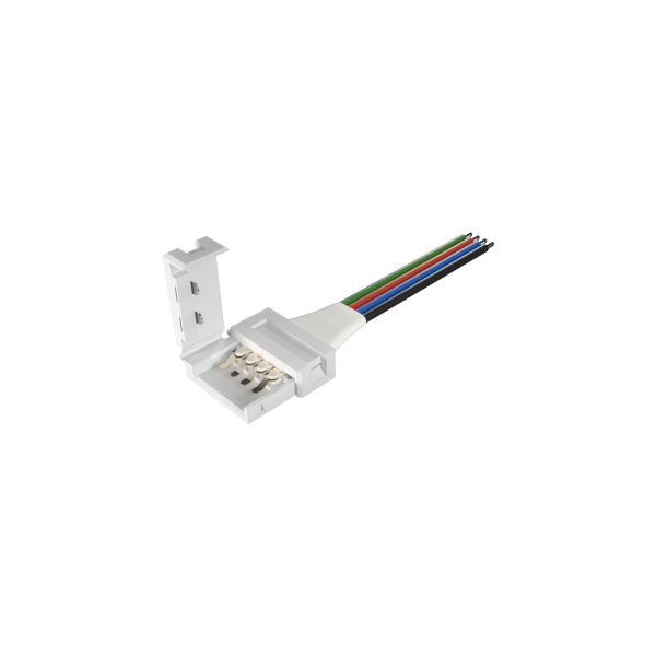 Коннектор для гибкого соединения светодиодной ленты RGB 10мм с источником питания