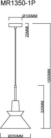 Подвесной светильник MyFar MR1350-1P