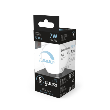 Светодиодная лампа Gauss 105102207-D