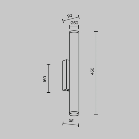 Бра MODELUX MS.101.450 AB