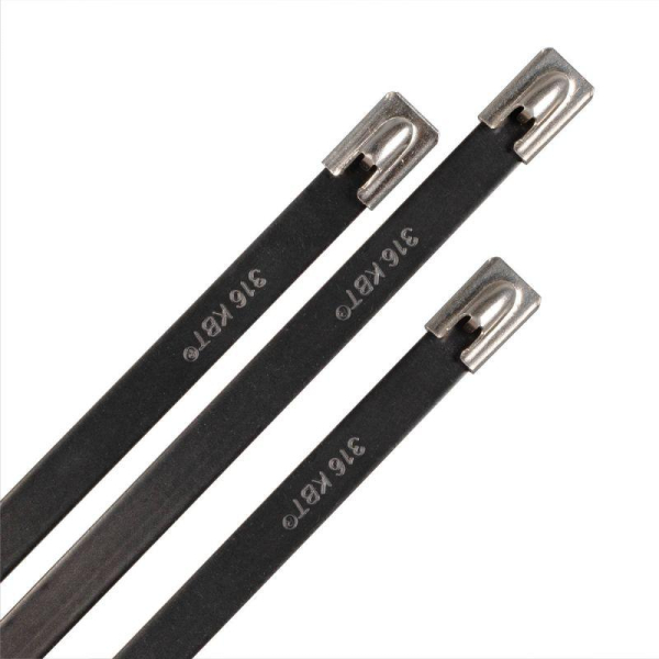 Хомут кабельный СКС-П (316) 7.9х300 стальной с покрытием (уп.100шт) Fortisflex 74901